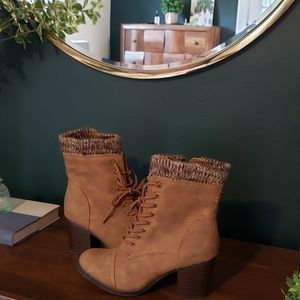 Lace-up Booties